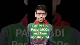 Join paf as PFampDI airman PFampDI test mcqs amp paper time update 2024 [upl. by Madelaine]