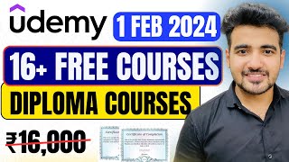 Udemy Free Certification Courses amp Diploma Courses 🔥 Latest Free Udemy Coupons 2024 [upl. by Yrocaj]