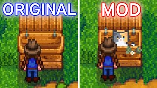 Stardew Valley but KITTY is sitting in the shipping bin SV mods Gameplay [upl. by Killen892]