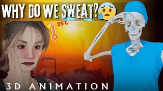 Why Do We Sweat😰😰  The Science Behind Sweating [upl. by Clough345]