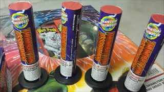 Fireworks Unboxing Single Shot Tubes  quotThunderation Assortmentquot Phantom  Rare Item [upl. by Koerner]