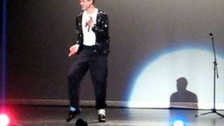 Michael Jackson Impersonation  quotBillie Jeanquot  Talent show [upl. by Entwistle180]