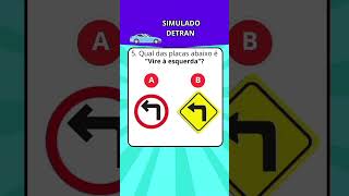 Simulado do Detran quiz shorts shortvideo [upl. by Donnie959]