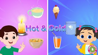 Hot amp Cold  Preschool Concepts  Educational Rhymes for kids  Bindis Music amp Rhymes [upl. by Heyman]