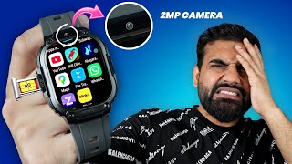 I tried 4G calling Smartwatch With Inbuild 2MP Camera ✨️ Fireboltt Clickk Wristwatch [upl. by Domenech]