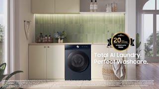 Samsung Bespoke AI Laundry Total AI Laundry Perfect Washcare [upl. by Simmie924]