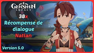 50 Emplacement des 38 Récompenses de dialogue de Natlan 1  Genshin Impact [upl. by Sirapal630]