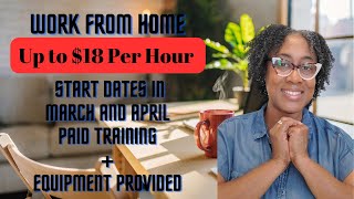 Work From Home Jobs 2024  Paid Training Starts in March and April  No Degree  Apply Today [upl. by Tarsus]