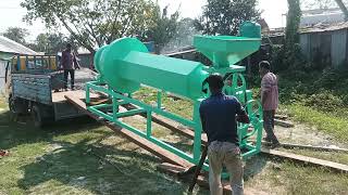 Puffed rice making machine  মুড়ি ভাজা মেশিন ডেলিভারি দেওয়া হচ্ছে  food murimachine muri puff [upl. by Ditzel51]