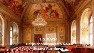 J S Bach Harpsichord Concerto No 4 G minor Zuzana Ruzickova [upl. by Peria779]