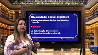 Diversidade Social Brasileira  Sociologia  Videoaula [upl. by Melissa146]