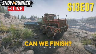 Snowrunner Live S13E07  Can We Finish  Chat Picks the Truck rules [upl. by Godding]