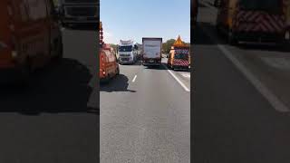 Грузовик Girteka Logistics вылетел на встречную полосу  Girteka truck flew into the oncoming lane [upl. by Baal]