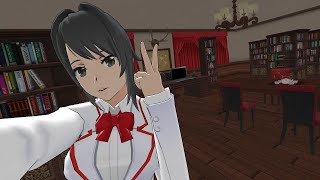 Joining the student council club  Yandere Simulator  Cherryplayzzz [upl. by Reywas30]