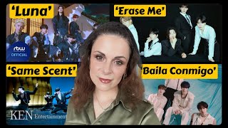 First Time Ever Reaction to Oneus Luna Same Scent Erase Me and Baila Conmigo [upl. by Nordin]