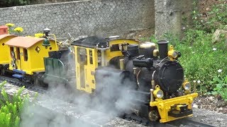 VAPEUR VIVE au Jardin des Trains Ardéchois 2018 [upl. by Rochella500]