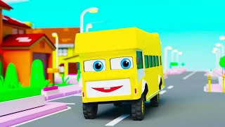 Wheels On The Bus Go Round and Round  Popular Nursery Rhyme  Pilli Go Preschool Nursery Rhymes [upl. by Siblee636]