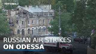 Russia pummels Ukraines Odessa [upl. by Otter]