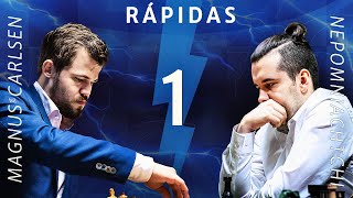 Quem é MELHOR nas RÁPIDAS Magnus Carlsen Vs Ian Nepomniachtchi [upl. by Yddur]