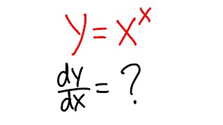 derivative of xx logarithmic differentiation calculus 1 tutorial [upl. by Edals416]