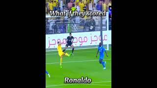 What if they scored bicycle kick football viral messi ronaldo shorts [upl. by Einnov352]