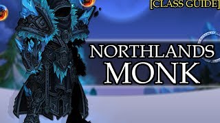 AQW  Northlands Monk Class Guide Enhancements Class Skills Combos Soloing Farming PvP [upl. by Aelam]