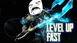 WARFRAME  HOW TO LEVEL UP MELEE WEAPON IN 3 MIN WITH LOKI english version [upl. by Enerol]