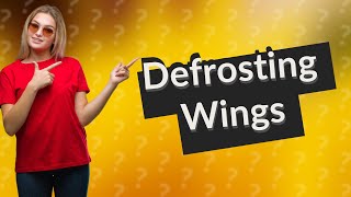 How do you defrost chicken wings in water [upl. by Roseanna]