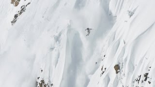 Skier Outruns Massive Avalanche [upl. by Rodrique342]