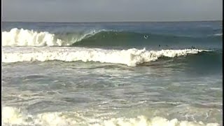 quotBig Rockquot La Jolla CA 510 feet wave faces  surfing [upl. by Anerehs]