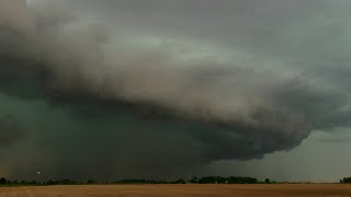 Incredible Severe Thunderstorm Structure with Blowing Dust May 24 2024 [upl. by Nyved]