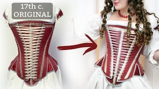 Making 17th Century Stays  Historical Corsetry [upl. by Yenal]