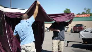 Bunkhouse Camper Trailer  OneMinute Setup Instructions [upl. by Hamlen]