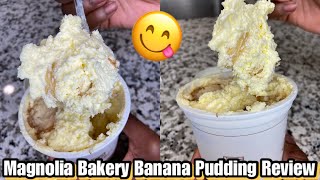 NYC MAGNOLIA BAKERY BANANA PUDDING REVIEW [upl. by Atauqal113]