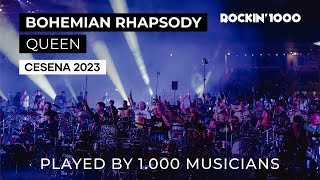 Bohemian Rhapsody  Queen played by 1000 musicians  Rockin1000 [upl. by Sherye]