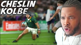 American Reacts To The Ultimate Rugby Athlete  Cheslin Kolbe [upl. by Australia]