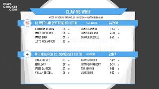 Claverham Yatton CC 1st XI v Whitchurch CC Somerset 1st XI [upl. by Enelram]