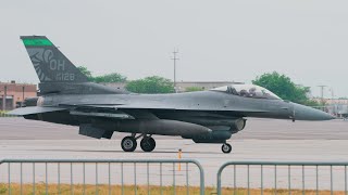 4K UHD Rickenbacker Air Show 2023  ANG 180th FW F16 Arrivals [upl. by Eey]