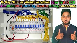 16 way MCB box wiring ConnectionMCB box wiring ConnectionMCB connection [upl. by Ibby]