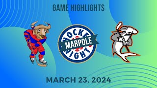 March 23 2024  Marpole Hockey Highlights [upl. by Burkle]