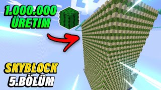 Kaktüs Farmına Başladık 1oo  Minecraft Skyblock 5bölüm [upl. by Aicissej]