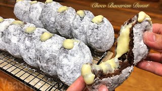 CHOCO BAVARIAN CREAM DONUT  No Bake [upl. by Dovev]