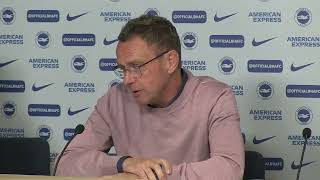 Ralf Rangnick Post Match Press Conference  Brighton 40 Manchester United [upl. by Sig471]