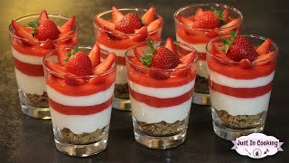 Recette de Verrines Fraise Citron [upl. by Rayham]