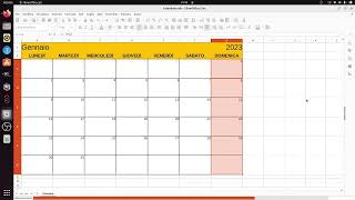 LibreOffice Calc 11 creare un calendario [upl. by Shiau]