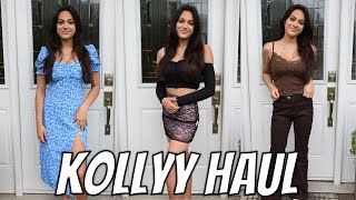 KOLLYY  TRY ON CLOTHING HAUL  DISCOUNT CODE  REVIEW [upl. by Chyou346]