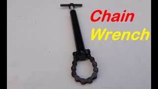 DIY Tool Homemade A Chain Wrench [upl. by Brandea440]