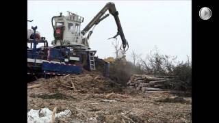 Mise en copeaux directement en forêt la machine PetersonPacific 5000H [upl. by Adnof]