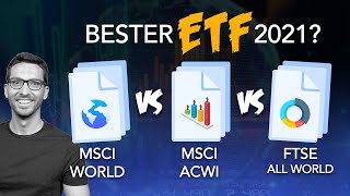 Bester ETF 2021 MSCI World vs ACWI vs FTSE All World – ETF Vergleich 2021 🌍🚀📈 [upl. by Elleneg]