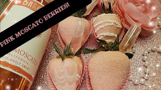 Valentines Infused Chocolate Strawberries Using Pink Moscato [upl. by Tarrsus983]